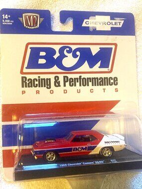 1969 Chevrolet Camaro B and M Auto Drivers 1:64 Scale Diecast Model Car M2Opens